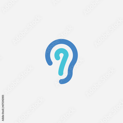ear logo design illustration vector template