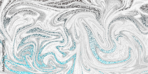 Abstract seamless pattern.Luxury art in Eastern style. Marbled paper.Natural Pattern. Beautiful painting. Marbleized effect.Liquid marble pattern with silver powder.Ancient oriental drawing technique.