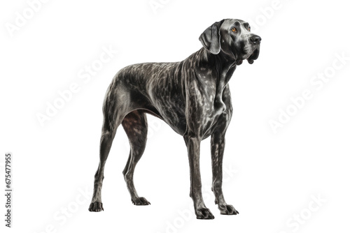 Great Dane dog isolated on transparent background. Concept of pet.