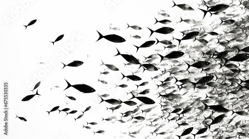 fish silhouettes background.