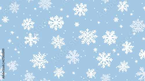 pattern with a clean star-shaped snowflakes