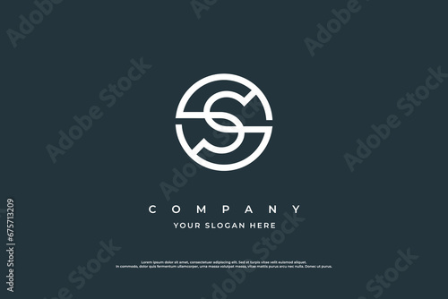 Initial Letter S Logo Design Vector