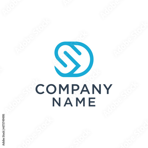 Initial Letter SD Logo - Minimal Vector Logo COMPANY NAME