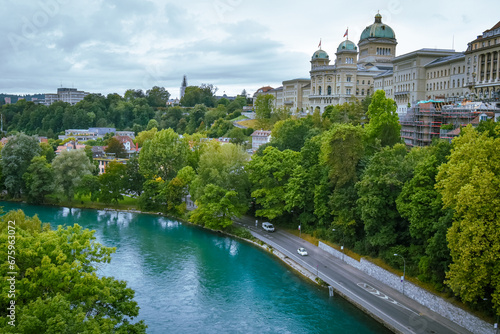 The Swiss Federal Palace is the headquarters of one of the world's first modern democracies and is located in the capital Bern.