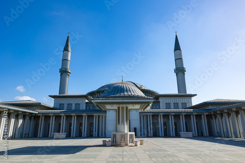 Ali Kuscu Mosque view from courtyard. Ramadan or islamic concept photo