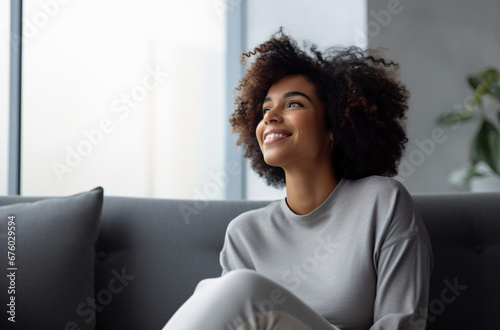 portrait of a woman in a moment of relaxation