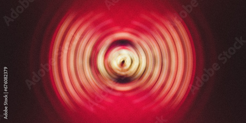 Red light circle background disk swirl portal vortex grainy glowing banner poster dark backdrop design