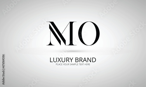 MO M mo initial logo | initial based abstract modern minimal creative logo, vector template image. luxury logotype logo, real estate homie logo. typography logo. initials logo