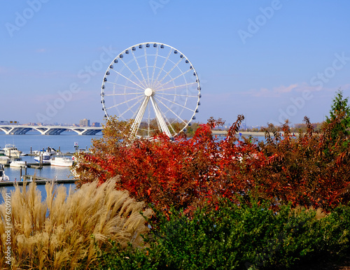 Ferris wheel in the fall