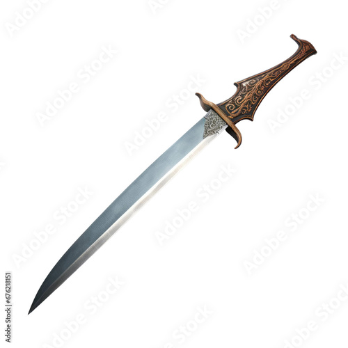 Scimitar Sword On Isolated Background