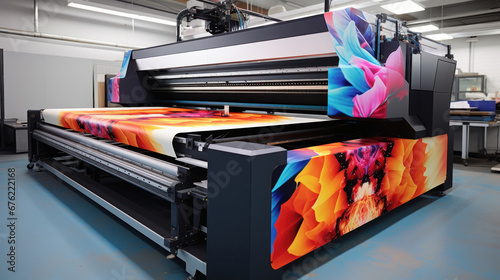 Large format digital printing machine