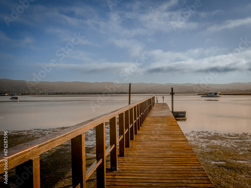 Sunny Day at the Lake Brenton Knysna Jetty in Garden Route South Africa