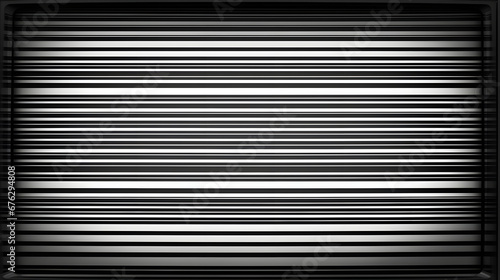 Seamless black and white retro VHS scanlines or TV signal static noise pattern. Tileable vintage grunge analog television screen or video game pixel glitch damage dystopiacore backgrou. Generative Ai.