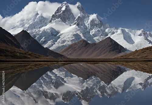 Peruvian Peaks: Andes Mountains' Silent Majesty.