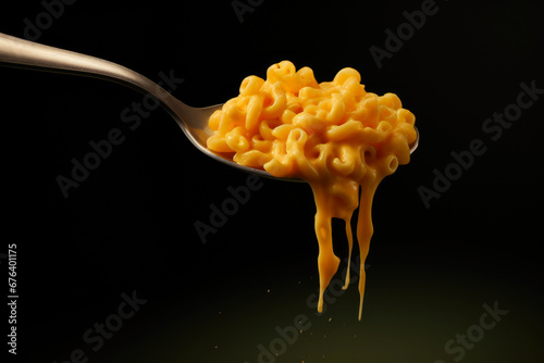 Rich and Cheesy Macaroni Close-Up