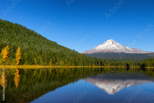 Mt. Hood a stratovolcano in the Cascade Volcanic Arc in Oregon, USA