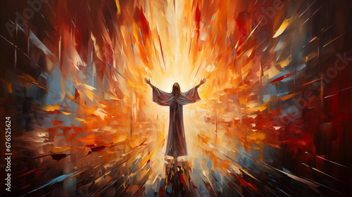 Divine Mercy Artwork: A captivating artwork depicting the Divine Mercy of Jesus Christ, emphasizing the core message of forgiveness and compassion