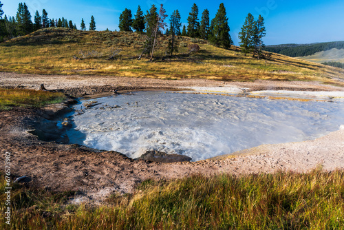 Churning Caldron, Thermal Pool in Yellowstone National Park