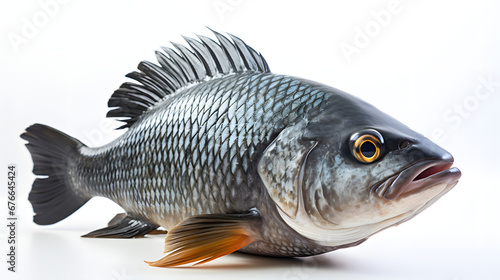 carp fish isolated on white background