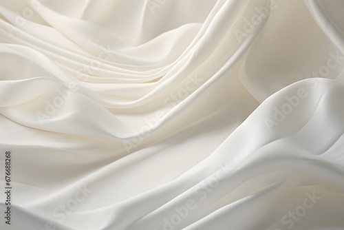 a background of white curved creased fabric, in the style of multi-layered geometry, piles/stacks, light-filled, slide film, minimalist ceramics, photo taken with nikon d750, use of paper 