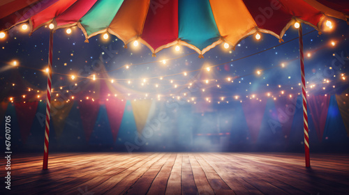 Colorful multi colored circus tent background