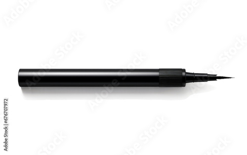 Midnight Black Waterproof Eyeliner Unveiled on a Clear Surface or PNG Transparent Background.