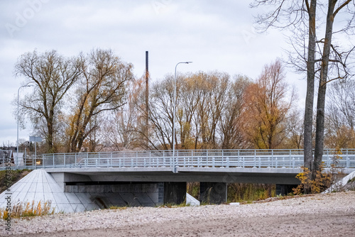 new bridge over river Platone in Jelgava town, Latvia