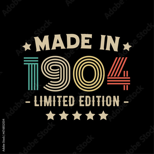 Made in 1904 limited edition t-shirt design