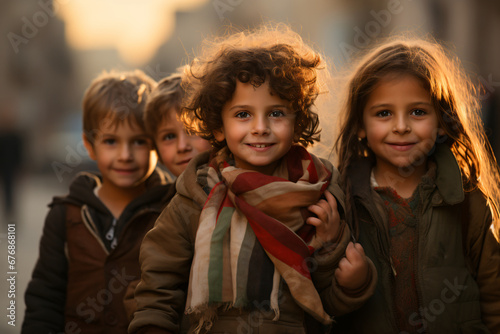 Children victim of war in the refugee camp