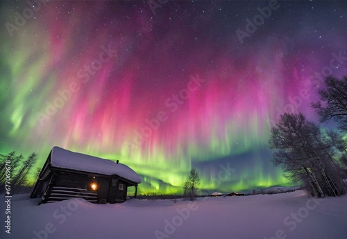 Aurora Mirage: Sweden's Abisko National Park at Night.