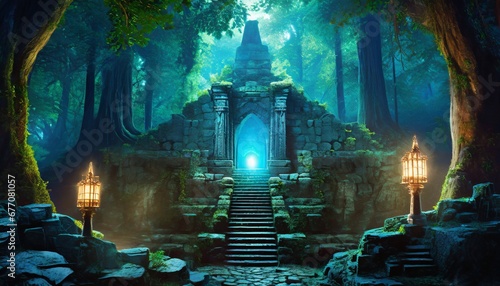 とある深い森にあると言われている、古代遺跡の入り口