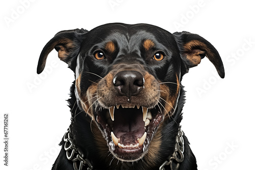 rottweiler isolated on transparent background. Generative Ai