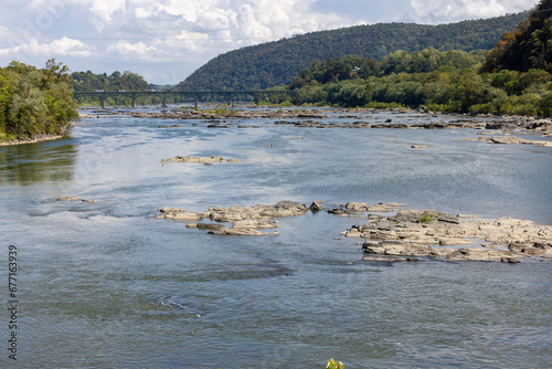 Harpers Ferry river and bridge Potomac, Shenandoah