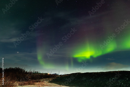 aurora borealis landscape