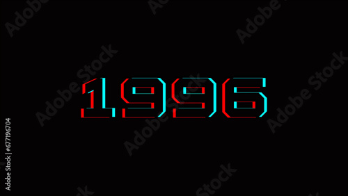 1996 New Year Creative Design Concept - 3D Rendered Image