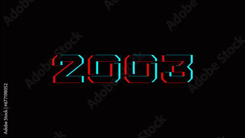 2003 New Year Creative Design Concept - 3D Rendered Image
