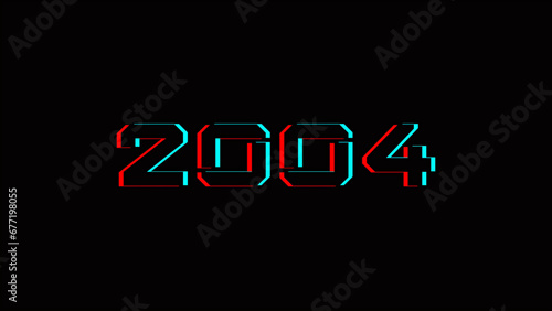 2004 New Year Creative Design Concept - 3D Rendered Image