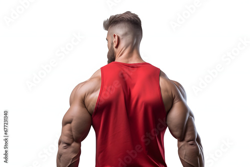 athlete's back with bulky muscles close-up. bodybuilder. male athletic figure. powerlifting, power sports.
