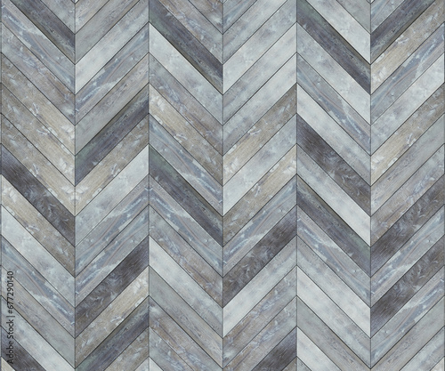 Grey Random Wood Chevron Floor Texture