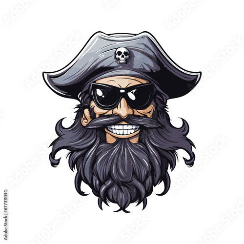 Head pirate mascot