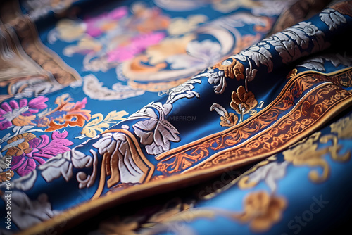 Vietnamese Brocade Blanket - Vietnam - Handwoven blankets made by ethnic minority communities, showcasing intricate brocade patterns