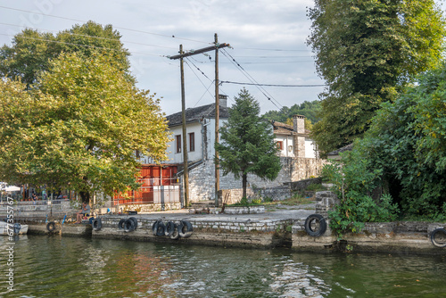 Island at Pamvotida at city of Ioannina, Epirus, Greece