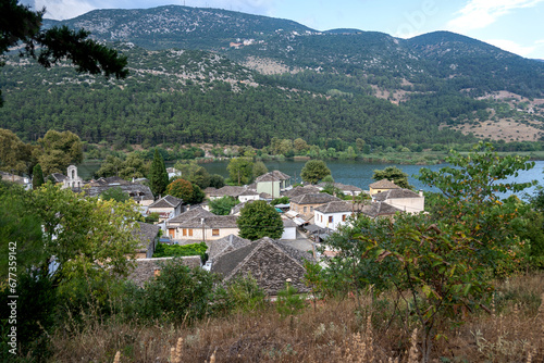 Island at Pamvotida at city of Ioannina, Epirus, Greece
