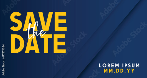 Save the date banner. Can be used for business, marketing and advertising. logo graphic design of event summit made for Technology and upcoming events.