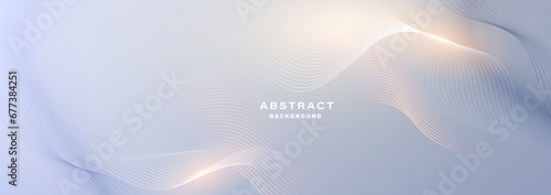 Modern abstract background with flowing particles. Digital future technology concept. vector illustration.