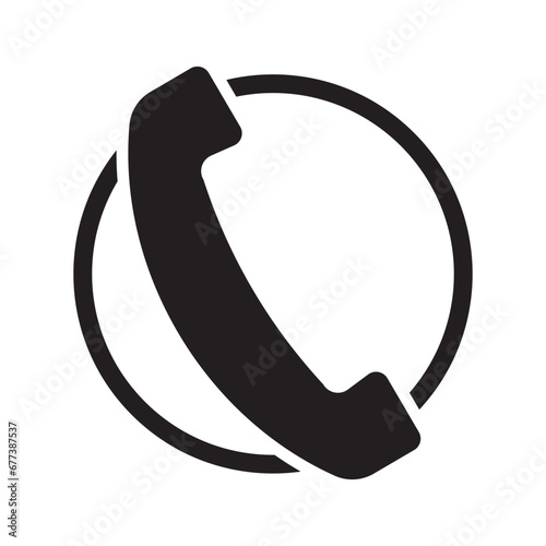 Telephone receiver icon