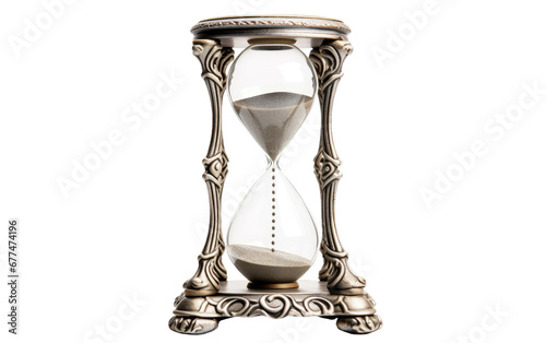 Ornate Stand Hourglass on transparent background, PNG Format