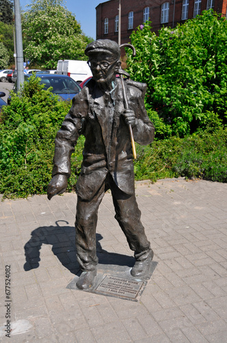 Monument of Szymon Giety in Gorzow Wielkopolski, city in Lubusz Voivodeship, Poland.