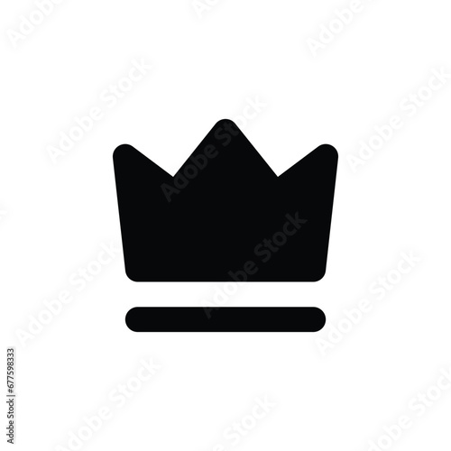 crown icon on whitebackground element for design