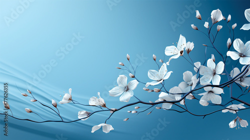 blue floral background,flower, floral, pattern, vector, illustration, design, nature, spring, art, tree, blossom, flowers, decoration, leaf, branch, wallpaper, plant, seamless, card, butterfly, cherry
